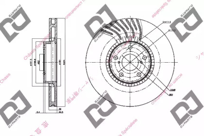 Тормозной диск DJ PARTS BD1435